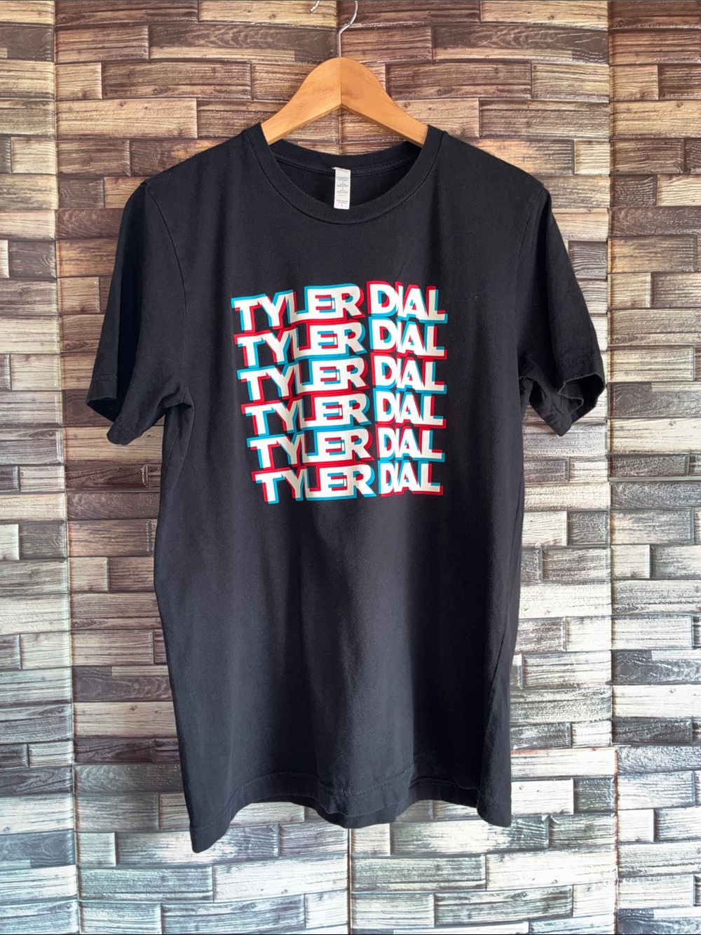 EUC Large Black Graphic Tee - Tyler Dial Indie Country Short Sleeve Shirt